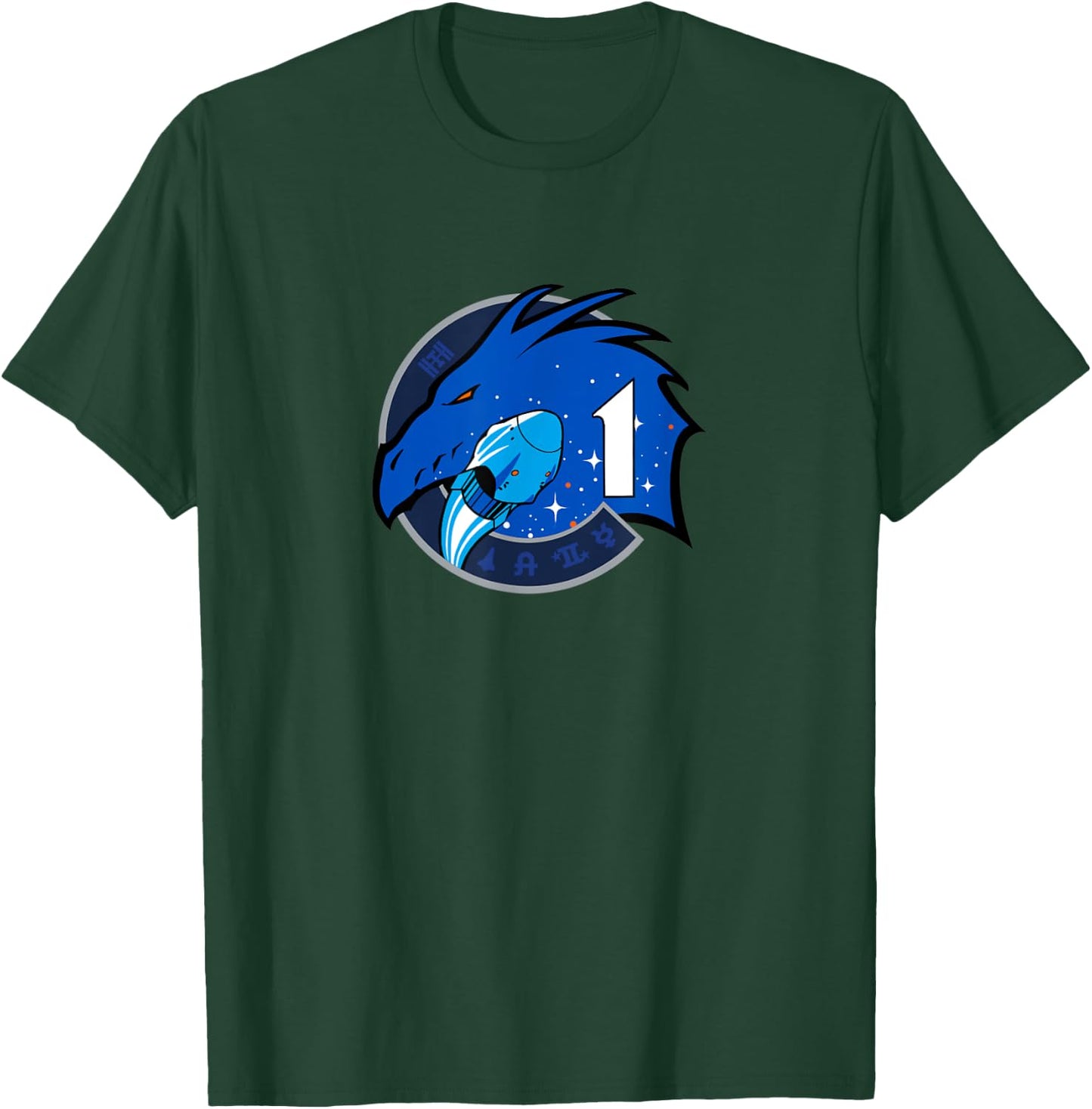 NASA Space Crew Dragon Spacecraft Crew-1 T-Shirt - T-Shirt | Forest