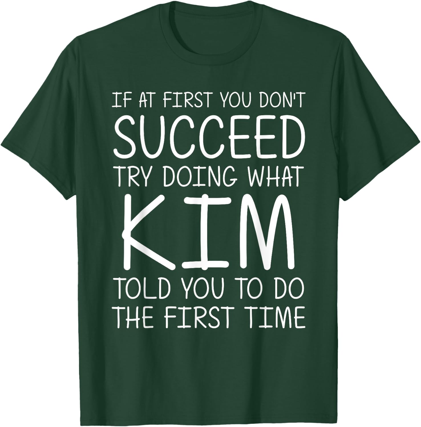 KIM Gift Name Personalized Birthday Funny Christmas Joke T-Shirt - T-Shirt | Forest