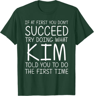 KIM Gift Name Personalized Birthday Funny Christmas Joke T-Shirt - T-Shirt | Forest