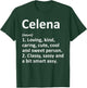CELENA Definition Personalized Name Funny Birthday Gift T-Shirt - T-Shirt | Forest