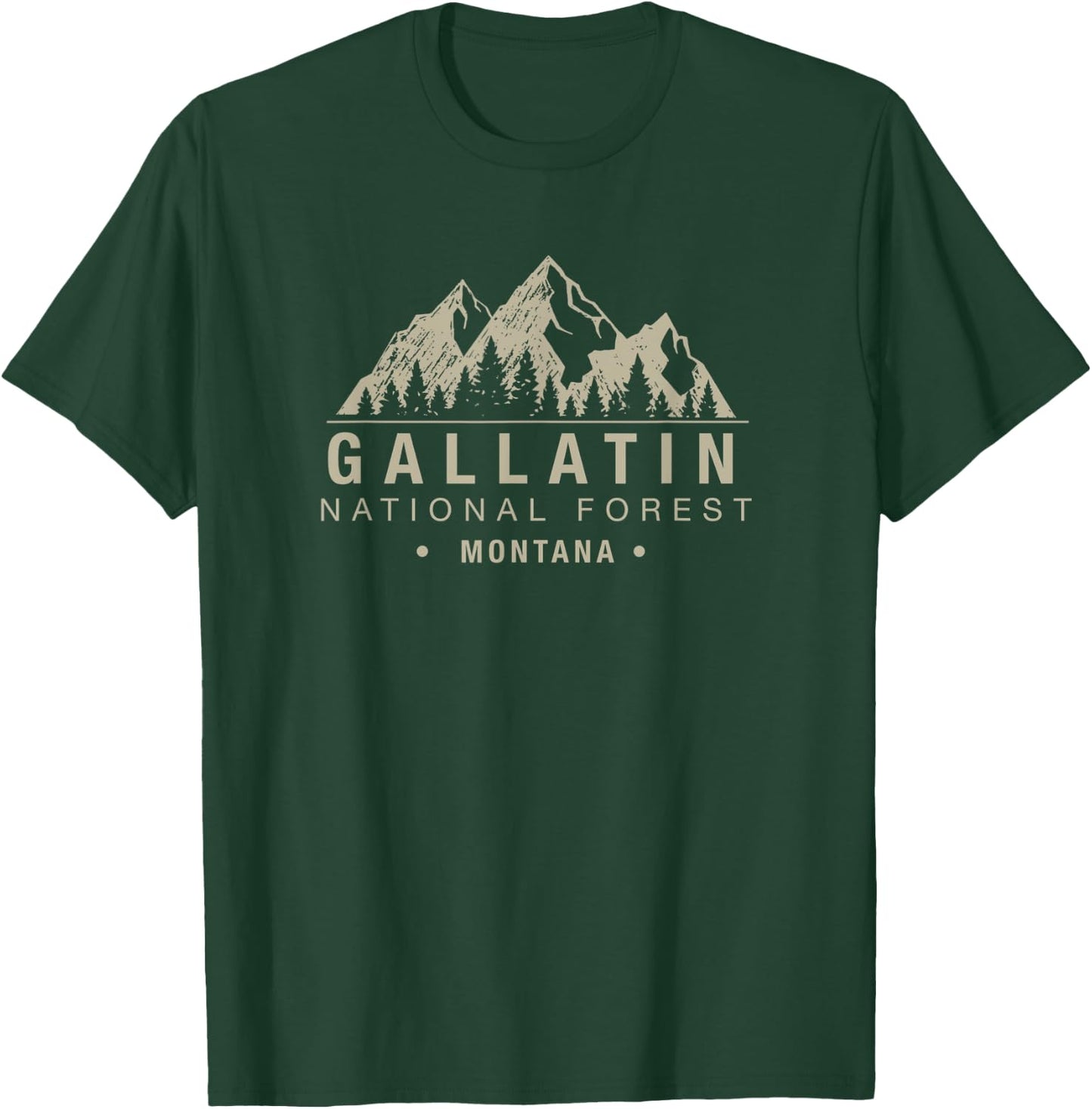 Gallatin National Forest Montana T-Shirt - T-Shirt | Forest