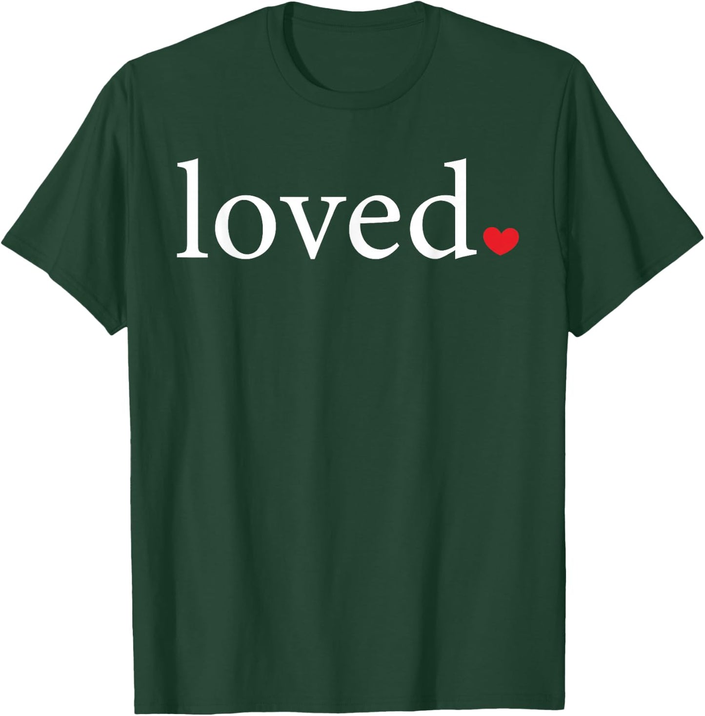 Simply Loved Statement Heart Valentine Affection Adult Kids T-Shirt - T-Shirt | Forest