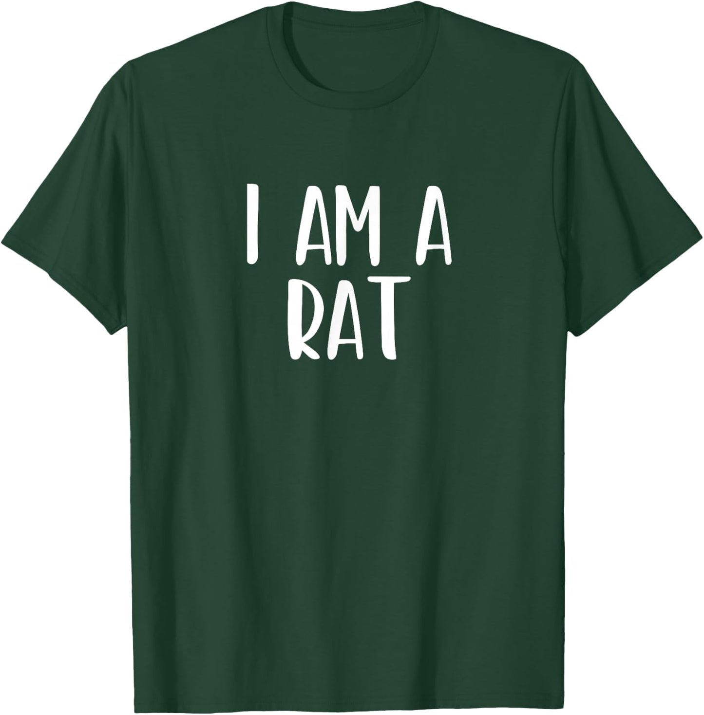 I Am A Rat Halloween I'm Simple Costume Lazy T-Shirt - T-Shirt | Forest