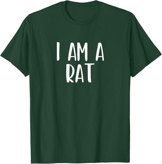 I Am A Rat Halloween I'm Simple Costume Lazy T-Shirt - T-Shirt | Forest