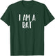 I Am A Rat Halloween I'm Simple Costume Lazy T-Shirt - T-Shirt | Forest