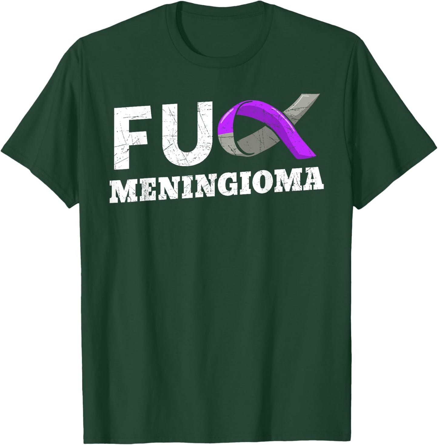 Fuck Meningioma Brain Tumor Meningeal Tumor Cancer Patients T-Shirt - T-Shirt | Forest