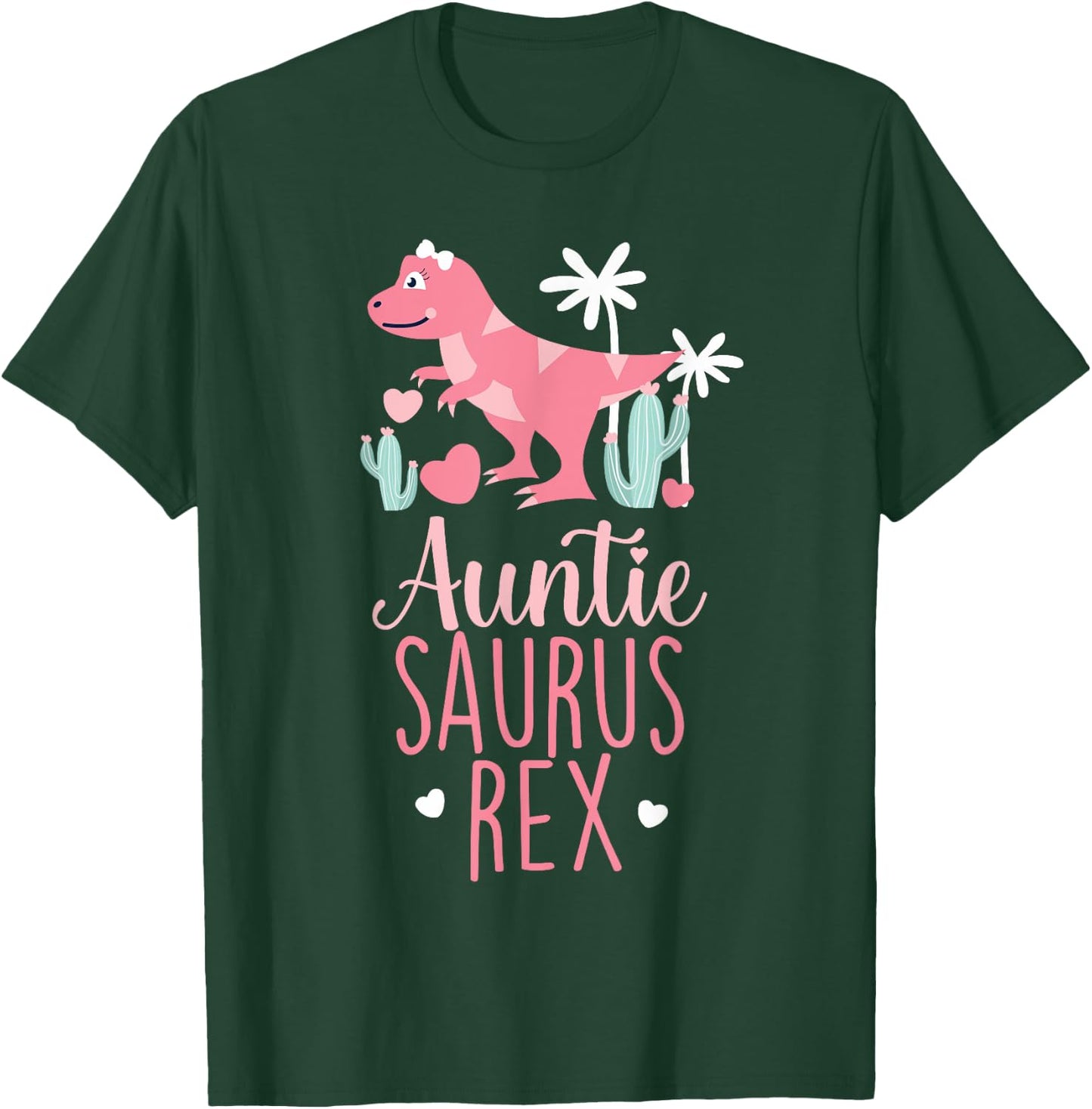 Auntie Saurus Rex Dinosaur Auntiesaurus T-Shirt - T-Shirt | Forest