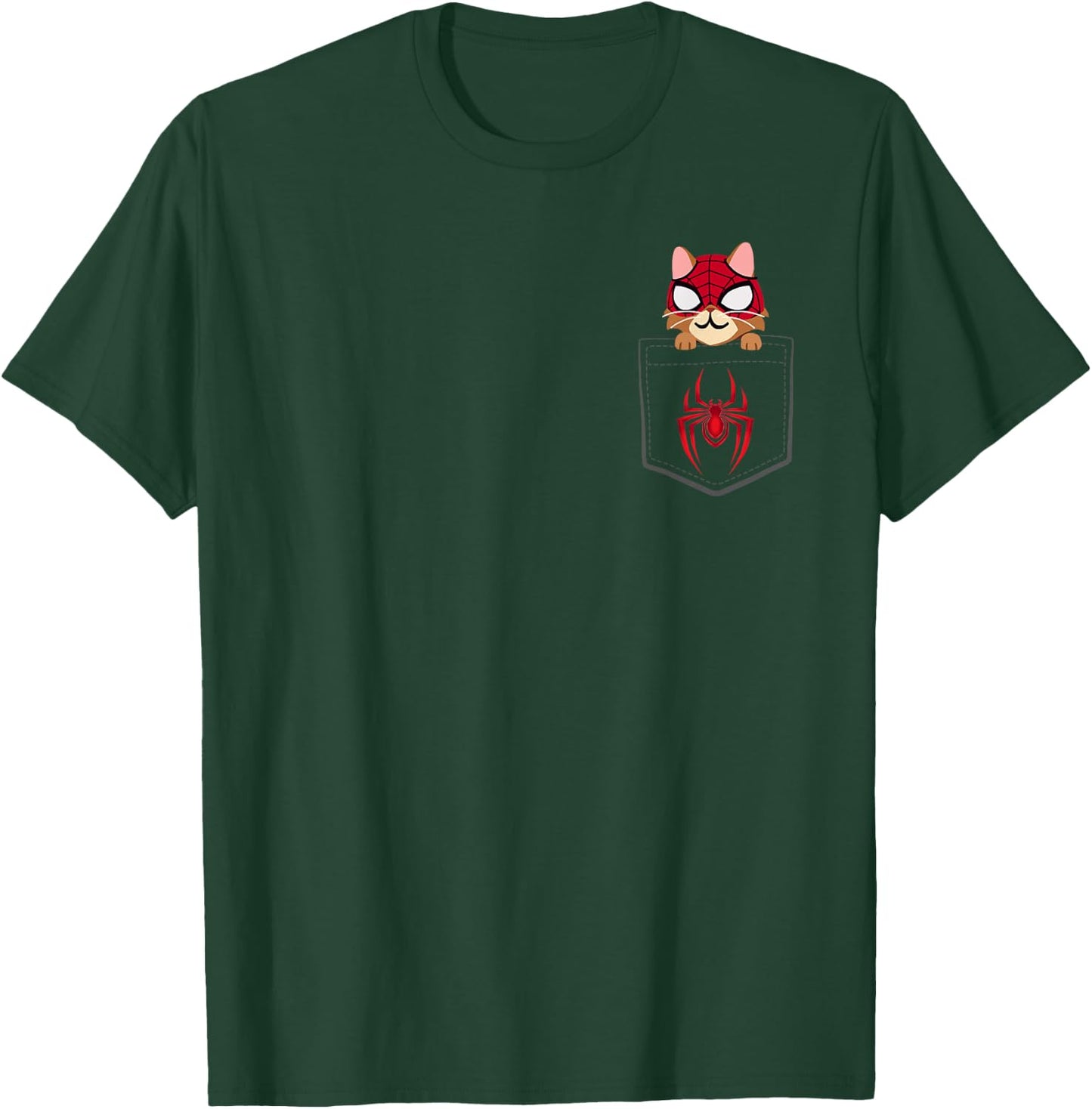 Marvel Spider-Man Miles Morales Game Spider-Cat T-Shirt - T-Shirt | Forest