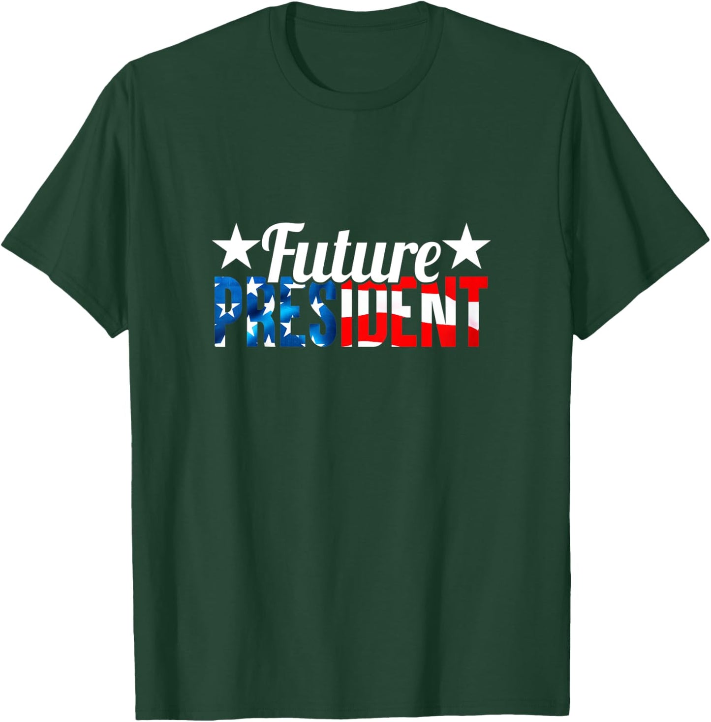Kids Future President Shirt for Kids Boys Girls Children US Flag T-Shirt - T-Shirt | Forest