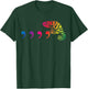 Comma Chameleon Funny 80's Throwback T-Shirt - T-Shirt | Forest