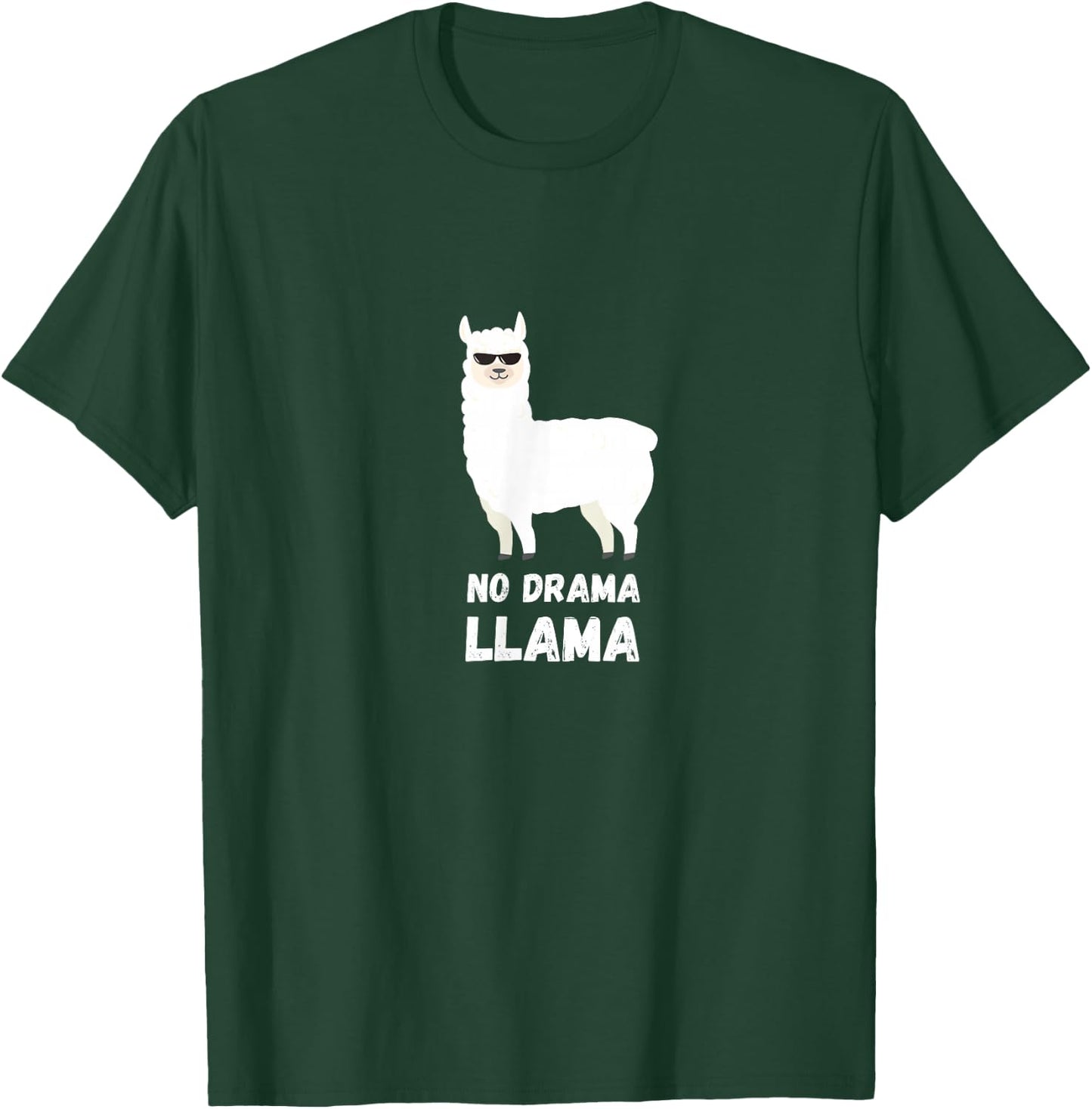 No Drama Llama Funny Llama T-Shirt - T-Shirt | Forest