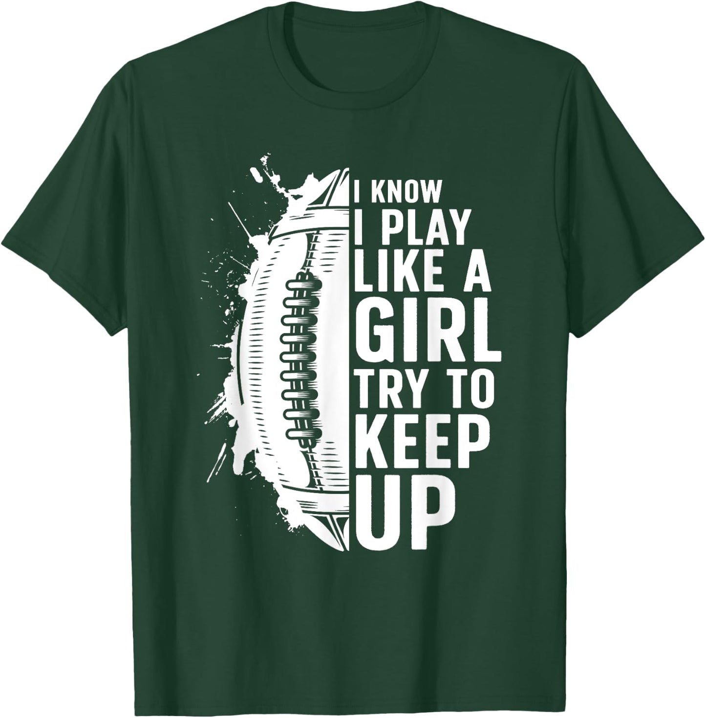 Cool Football Girls Football Player Coach Sports T-Shirt - T-Shirt | Forest