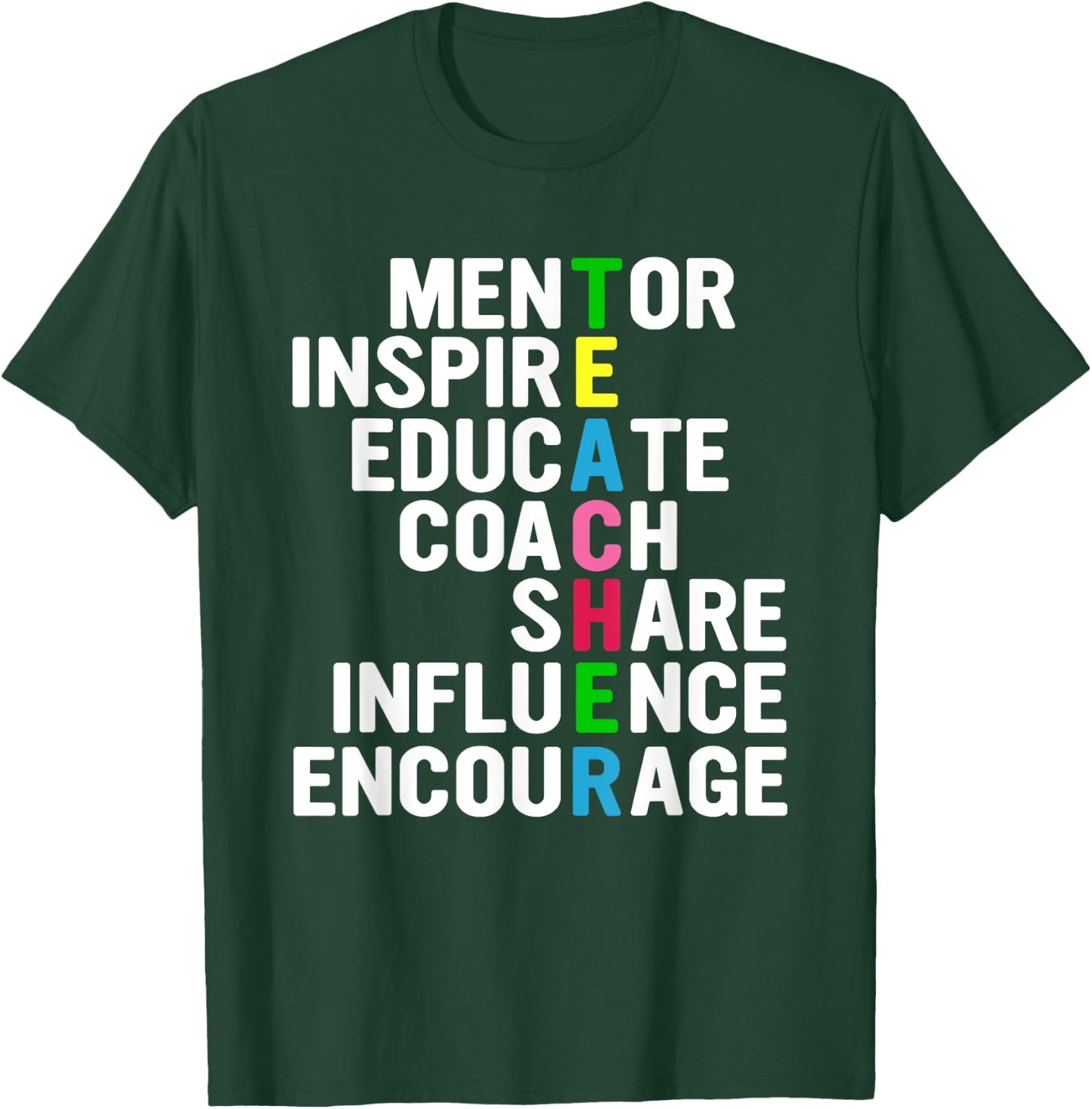 Teacher Art Men Women Funny School Teachers T-Shirt - T-Shirt | Forest