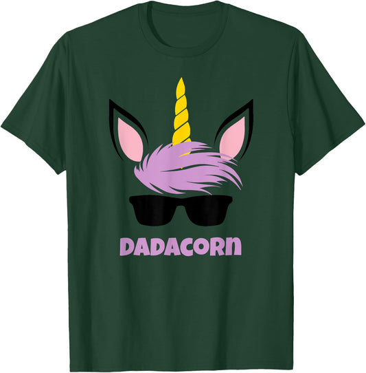 Dadacorn Unicorn Dad Funny Gift T-Shirt - T-Shirt | Forest
