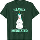 Unicorn Heavily Meditated Funny Yoga Meditation T-Shirt - T-Shirt | Forest