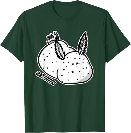Sea Bunny Cute Ocean Kawaii Slug Jorunna Parva Biologist T-Shirt - T-Shirt | Forest