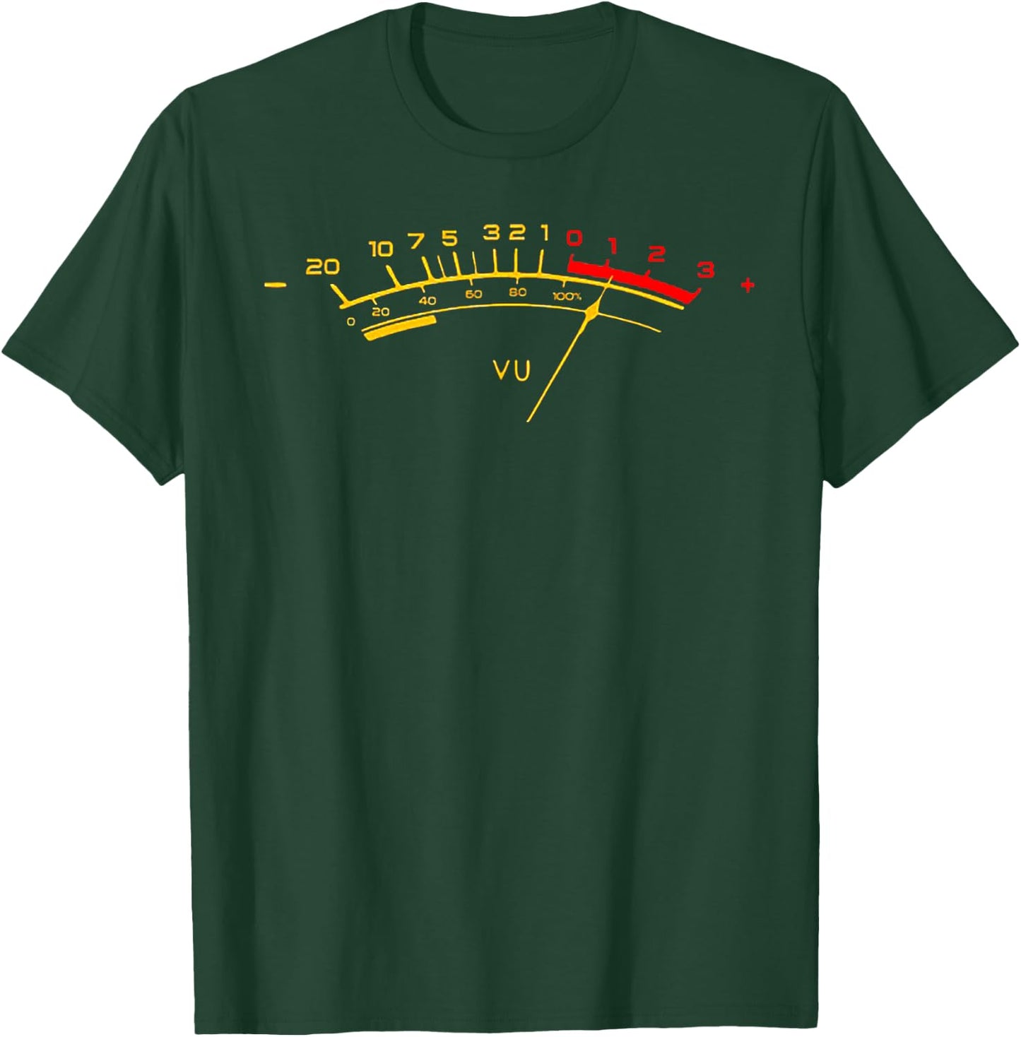 VU Meter Sound Level Studio T-Shirt - T-Shirt | Forest