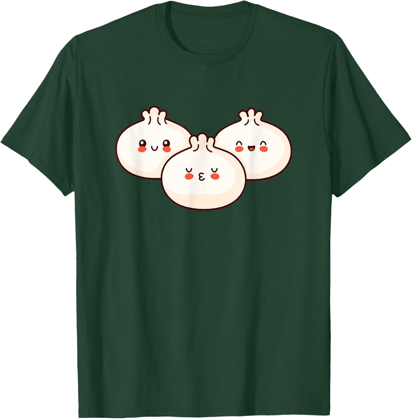 Broke Artist -Adults Kids Dim Sum Dumplings Pork Bun Foodie T-Shirt - T-Shirt | Forest