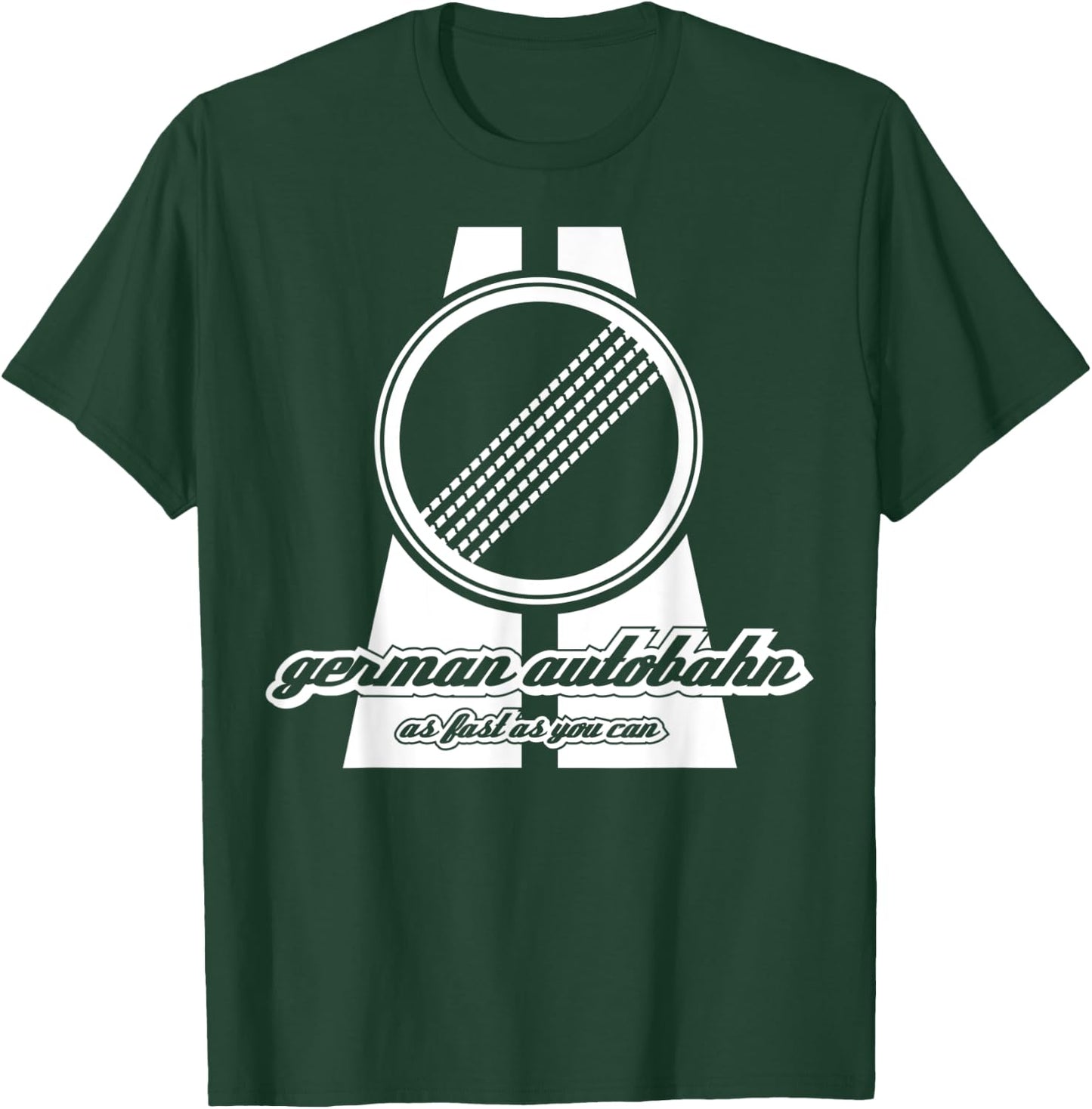 German Autobahn Design "Autobahn" T-Shirt - T-Shirt | Forest