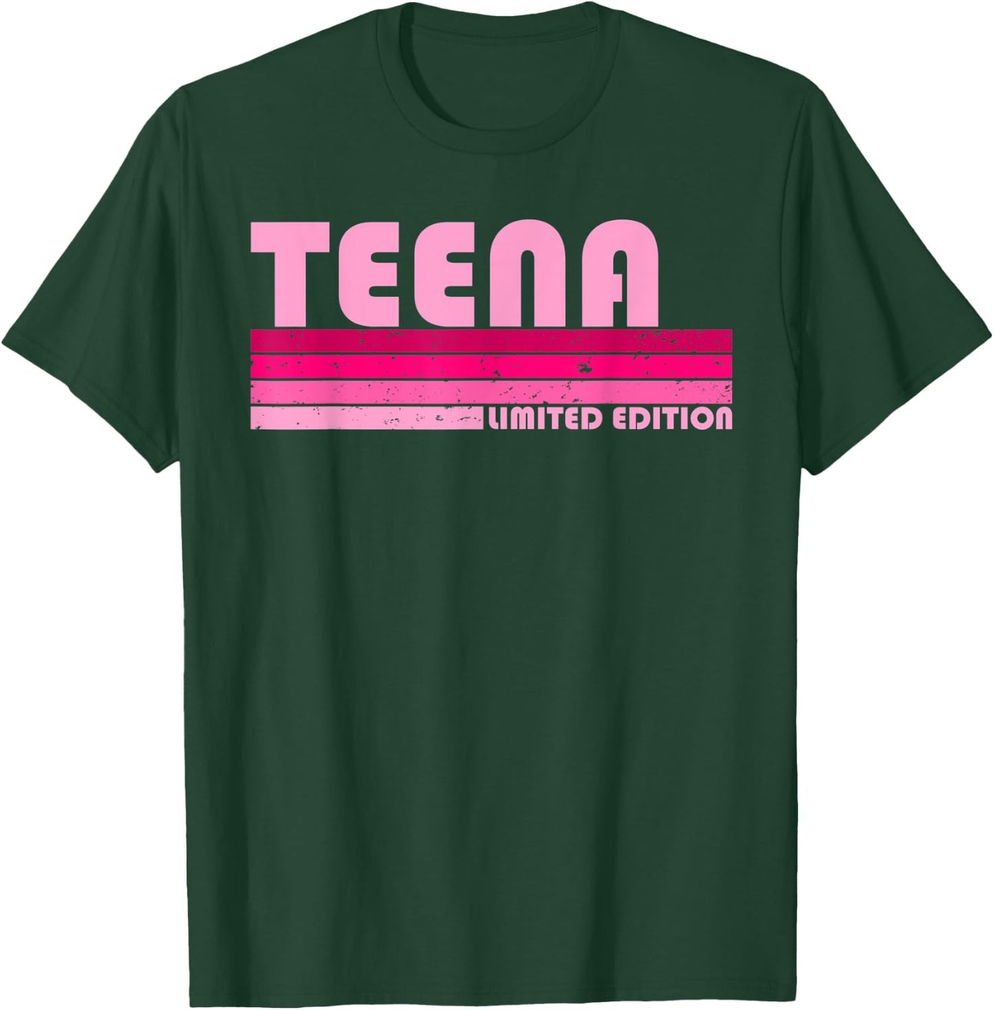 TEENA Name Personalized Retro Vintage 80s 90s Birthday T-Shirt - T-Shirt | Forest