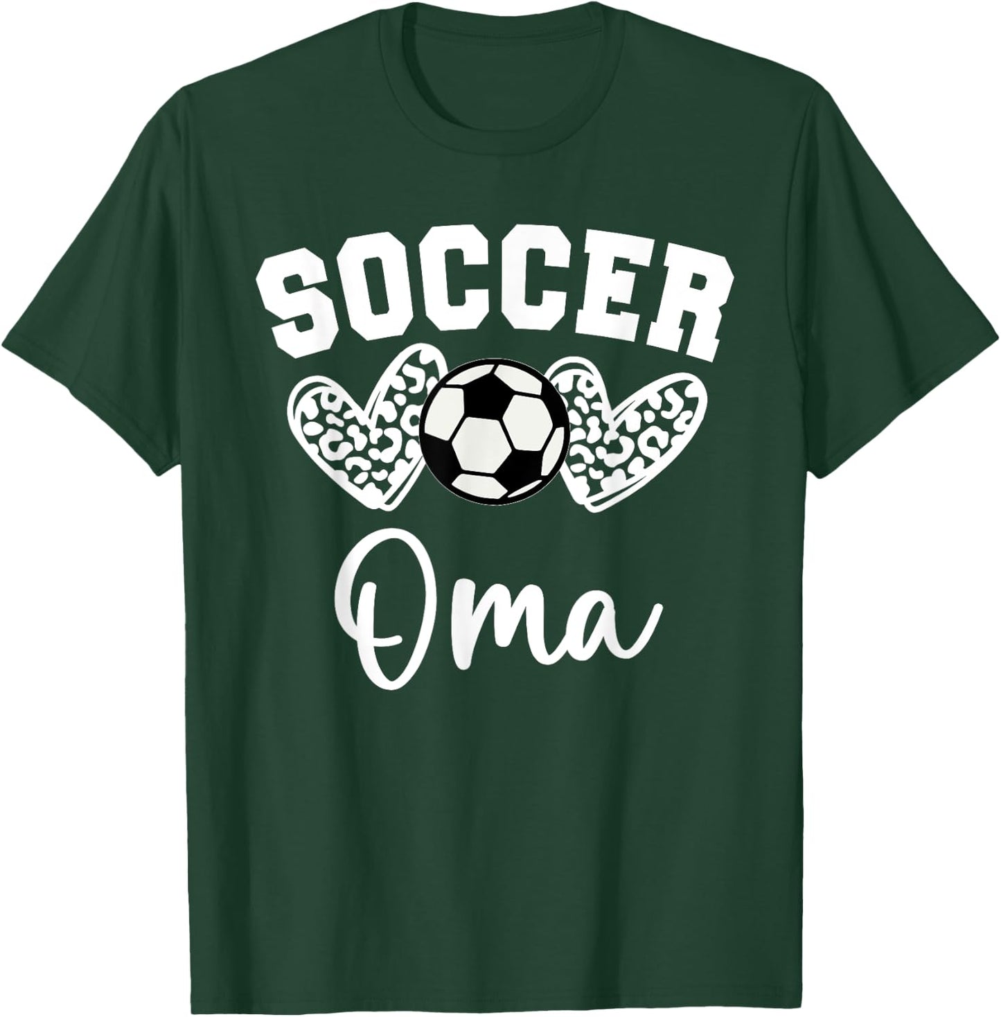 Soccer Oma Matching Family Soccer T-Shirt - T-Shirt | Forest