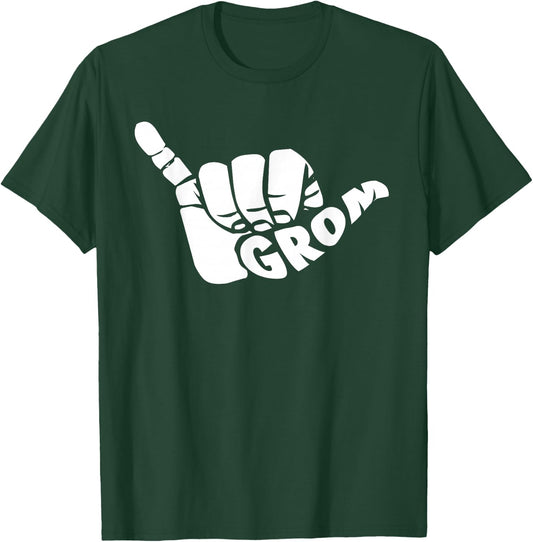 Grom Shaka Surfer T-Shirt - T-Shirt | Forest