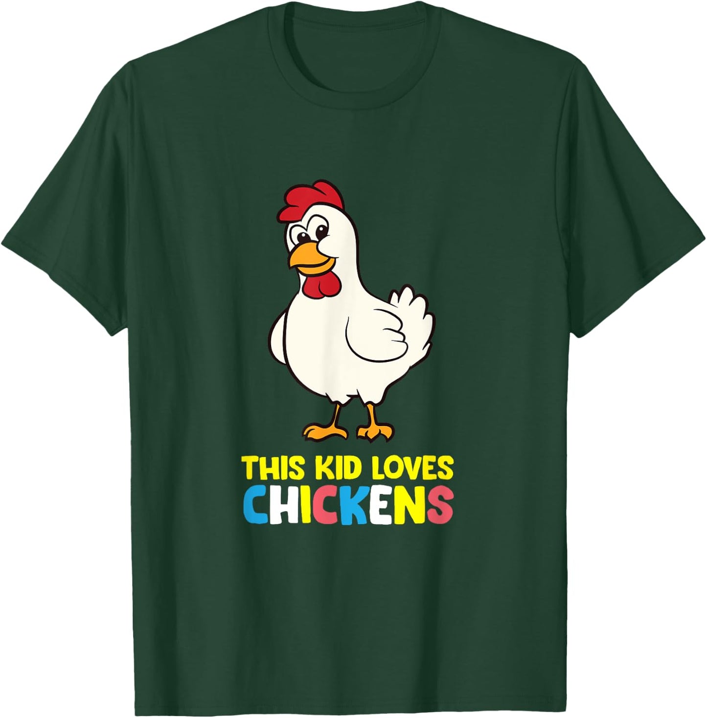 This Kid Loves Chickens T-Shirt - T-Shirt | Forest