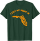 I Left My Heart In Florida US Vintage State Home American FL T-Shirt - T-Shirt | Forest