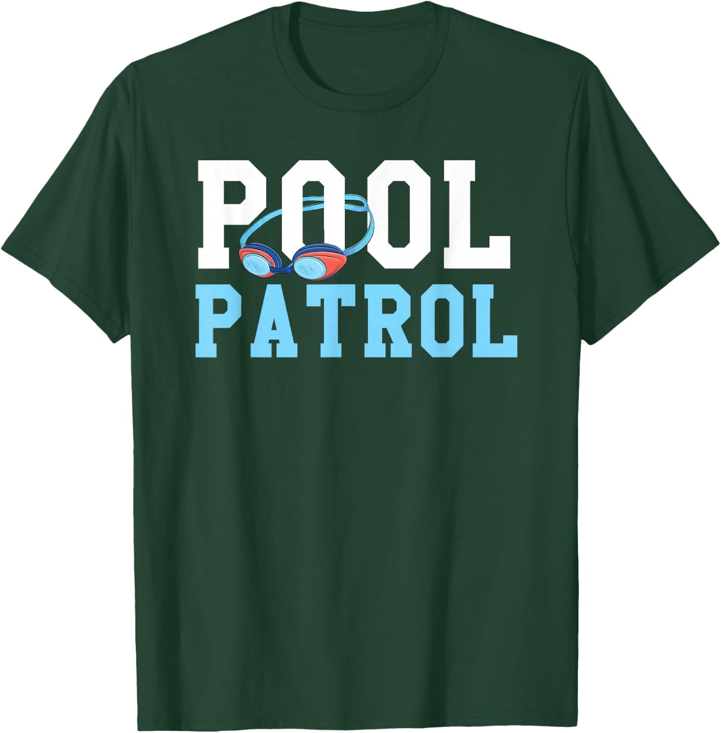 Swimming Swimmer Swim Pool Patrol Coach Dad T-Shirt - T-Shirt | Forest