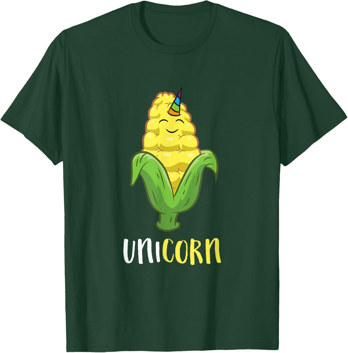Uni Corn Unicorn Corn Lovers Corn Farmer T-Shirt - T-Shirt | Forest