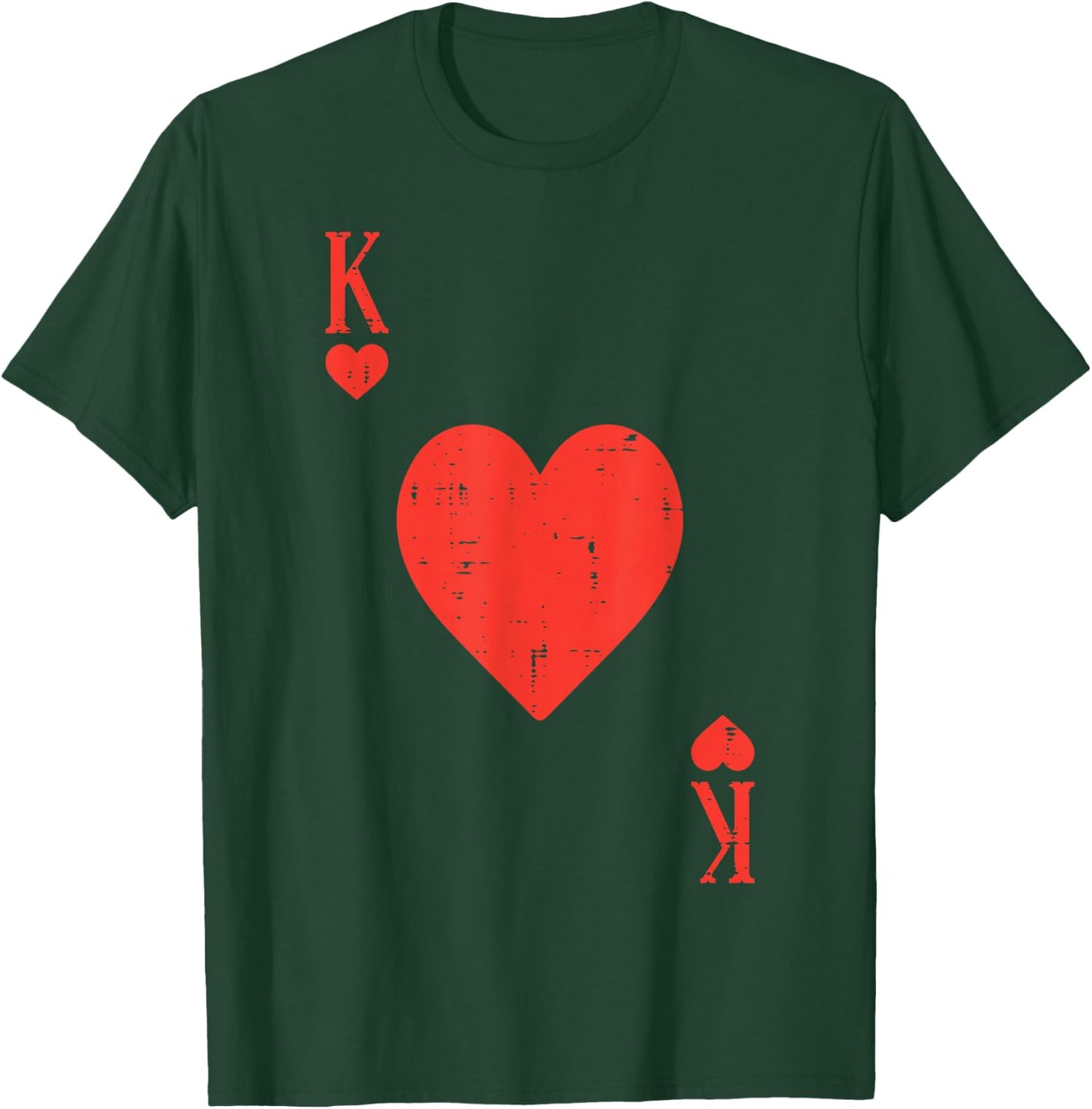 Valentines Day King Hearts Matching Boys Kids Toddler Men T-Shirt - T-Shirt | Forest
