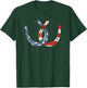Horseshoe Flag July 4th Horseback Riding Horse Equestrian T-Shirt - T-Shirt | Forest