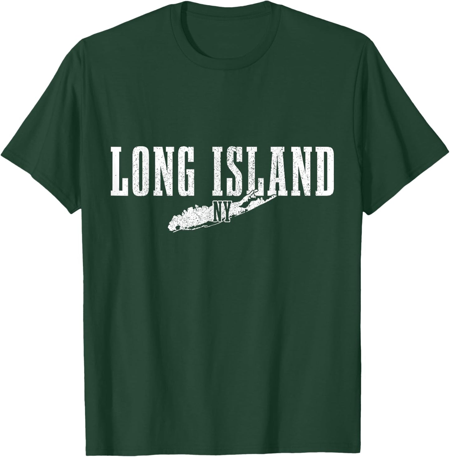 Long Island New York NY Vintage USA America Souvenir T-Shirt - T-Shirt | Forest