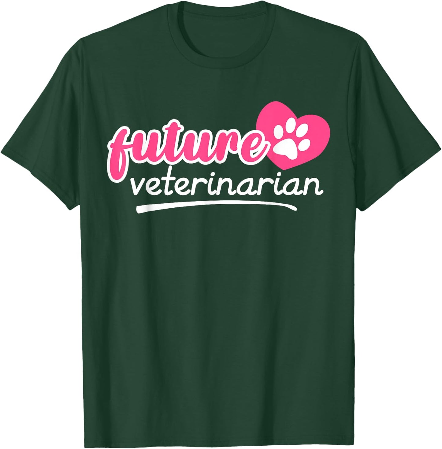 Future Veterinarian Gift Vet Tech Men Women Kids Vet School T-Shirt - T-Shirt | Forest