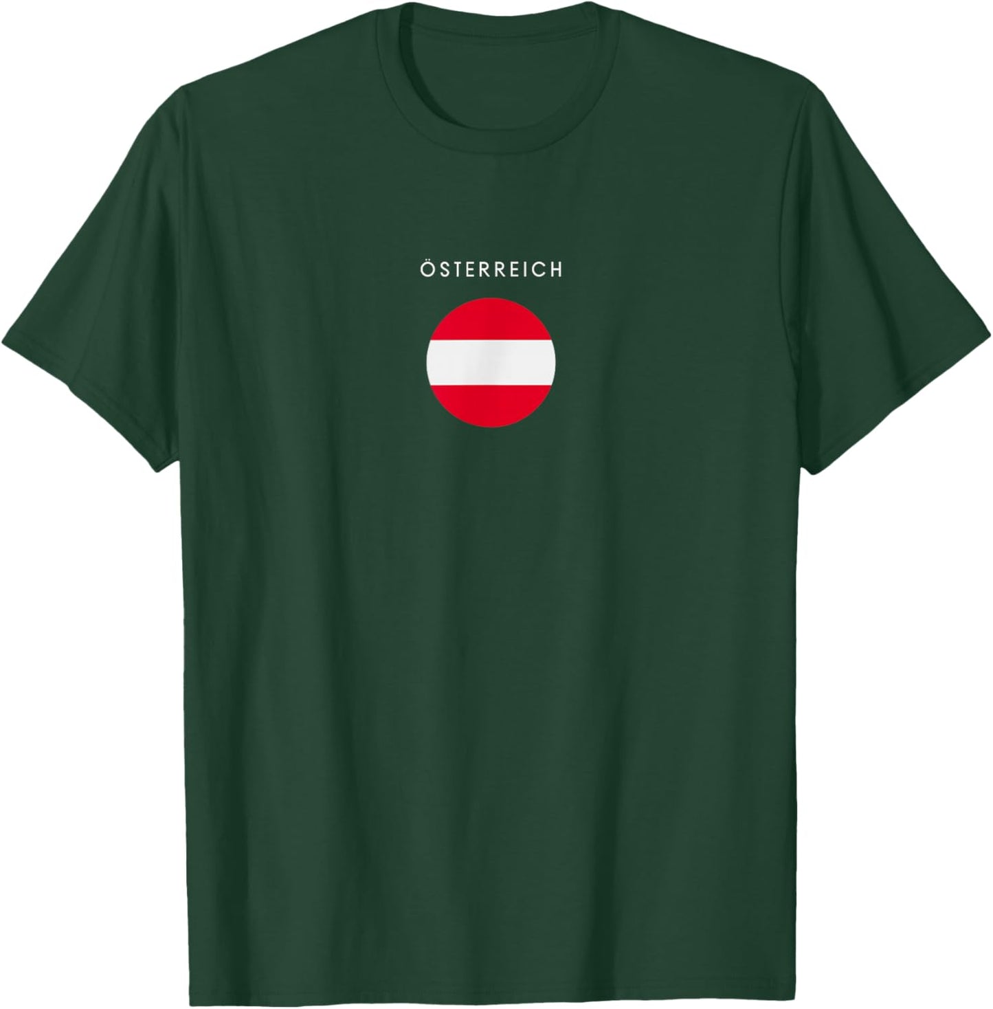 Osterreich Flag - Minimalist Souvenir World Travel Lover T-Shirt - T-Shirt | Forest