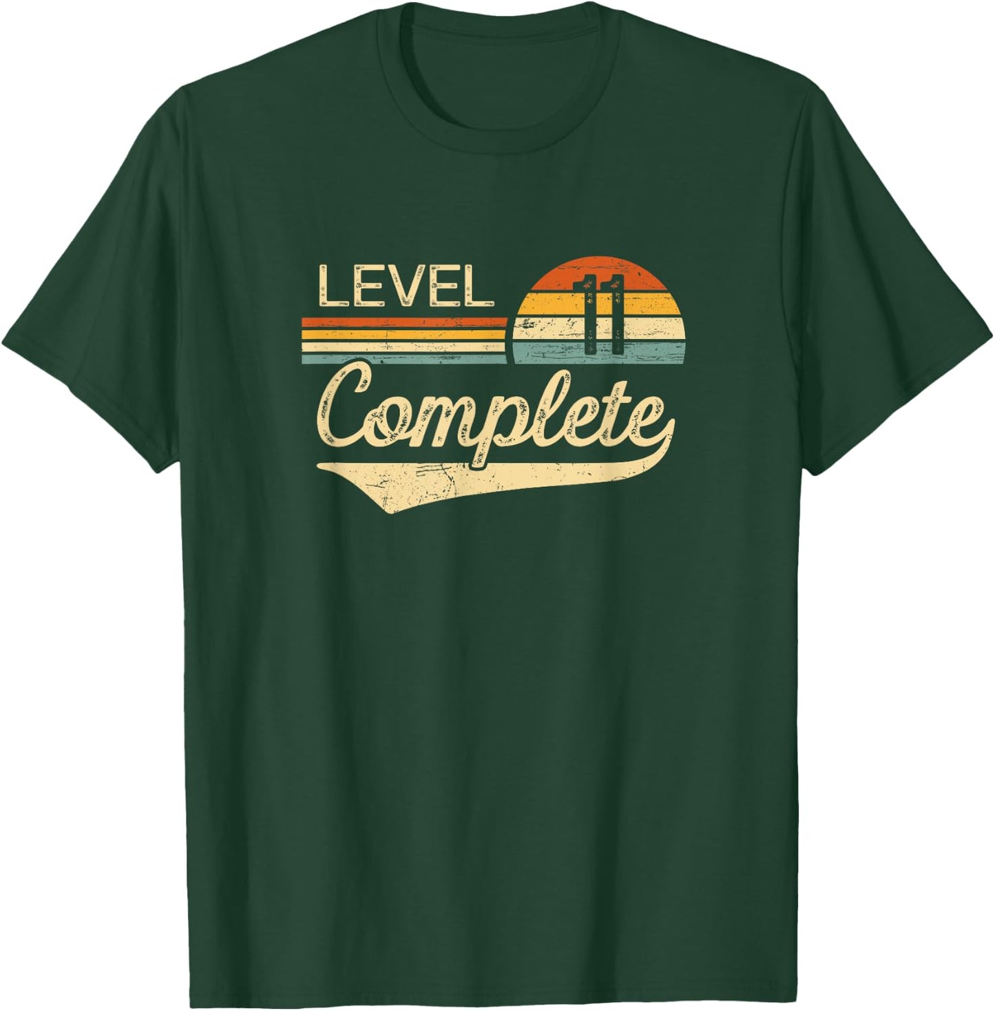 Level 11 Complete Vintage 11th Wedding Anniversary T-Shirt - T-Shirt | Forest