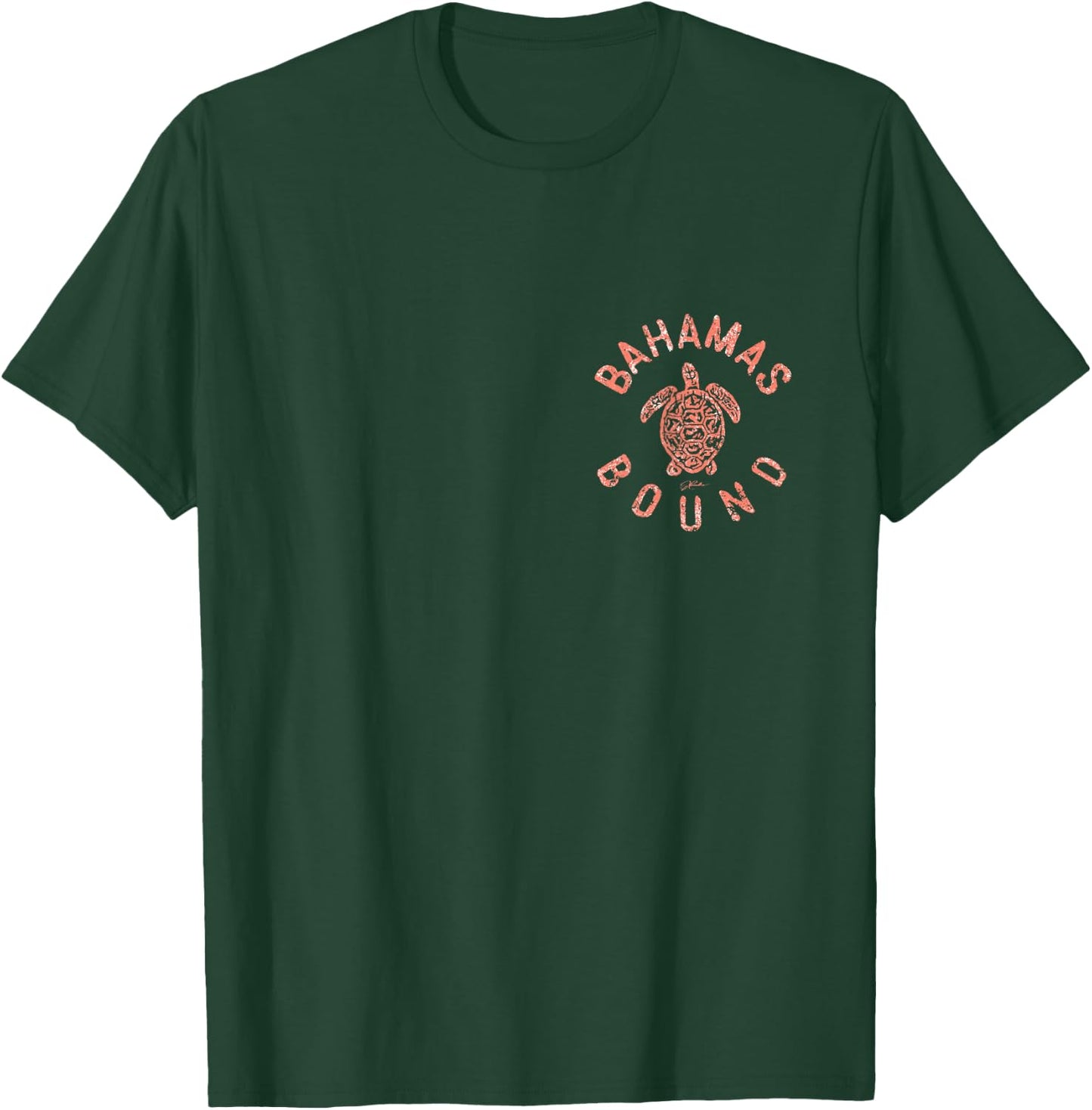 JCombs: Bahamas Bound Sea Turtle, Beach (2-Sided) T-Shirt - T-Shirt | Forest