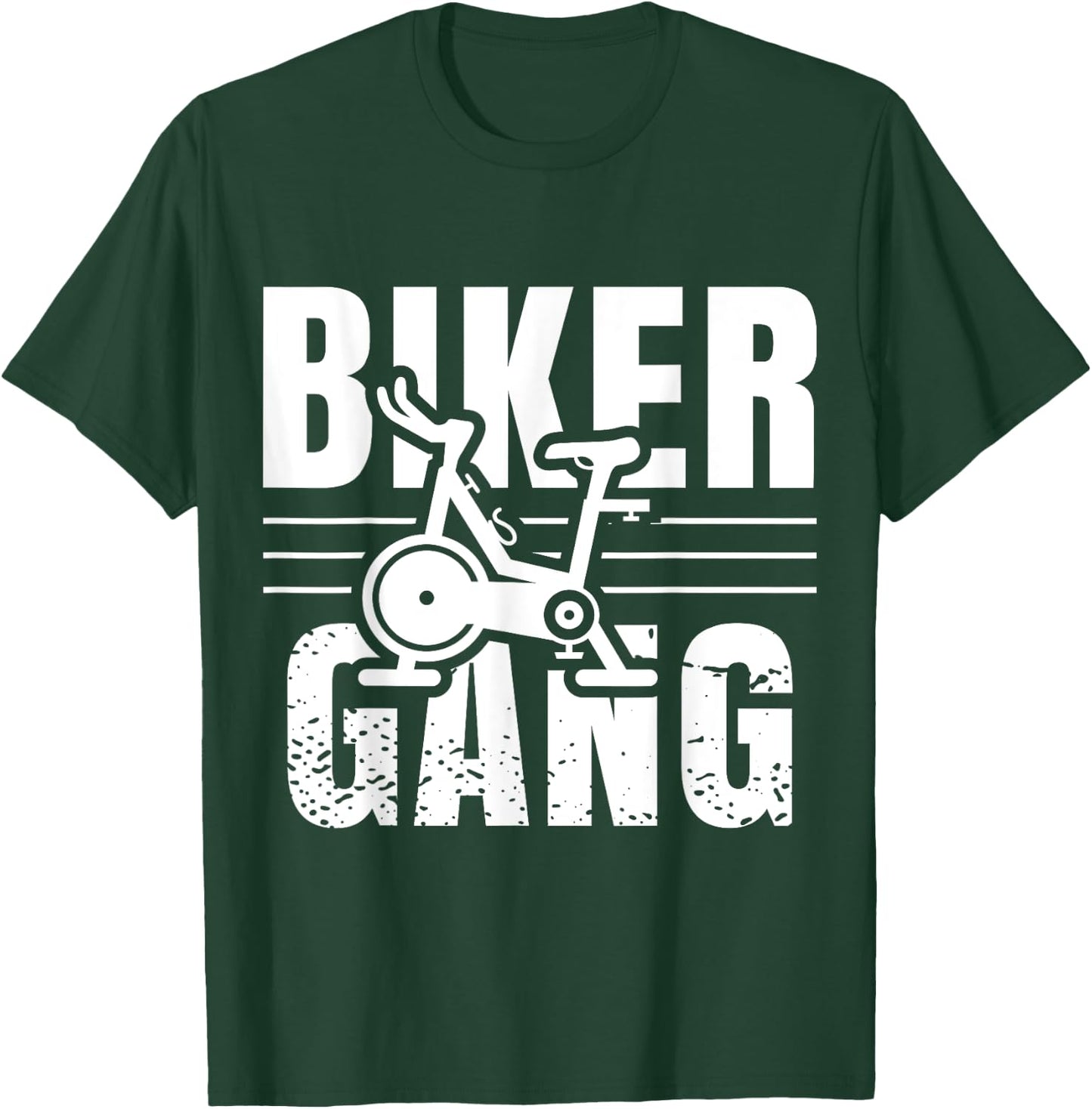 Funny Biker Gang Spin Saying Gym Workout Spinning Class Gift T-Shirt - T-Shirt | Forest