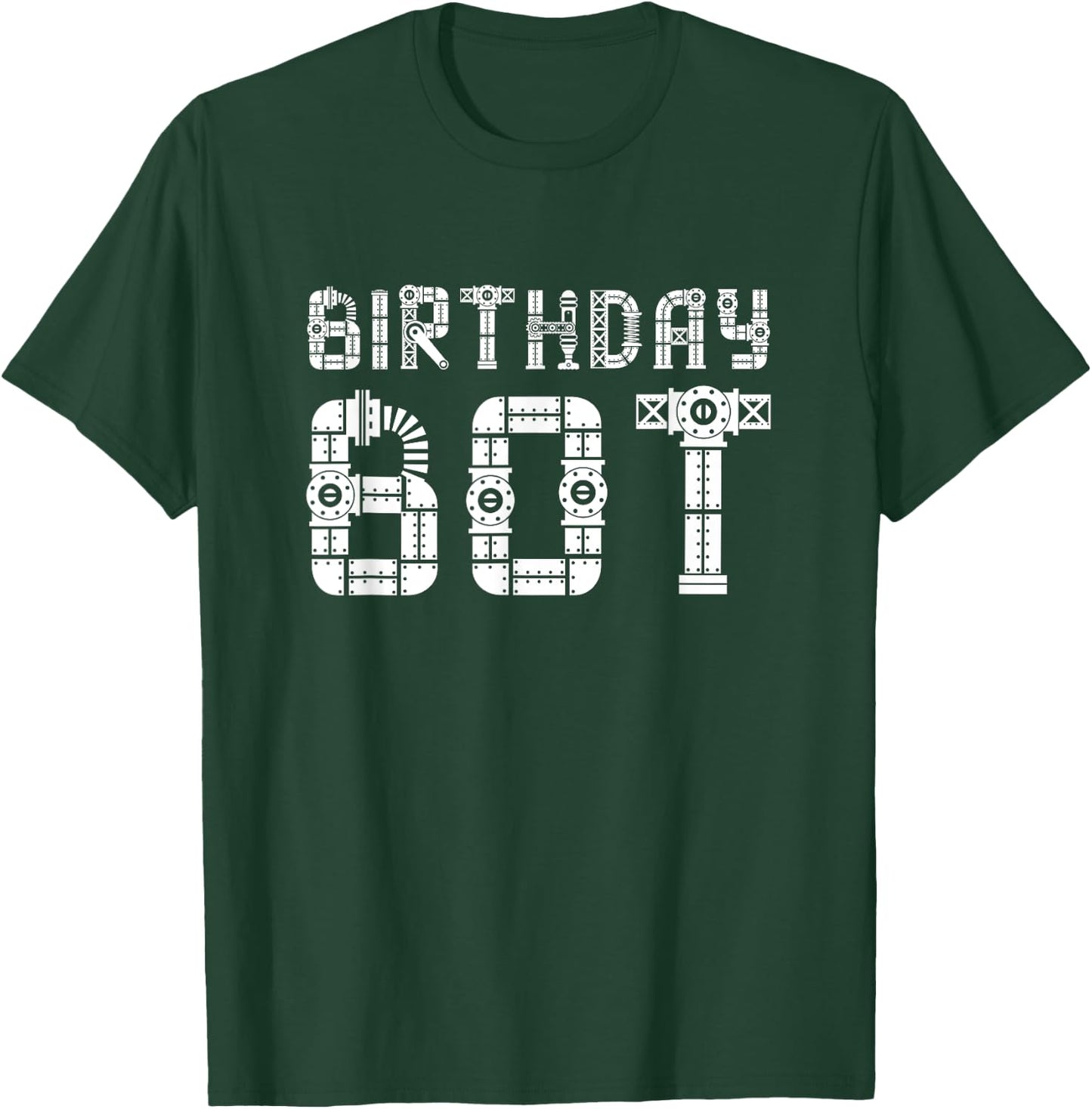 Birthday Bot | Robot Birthday T-Shirt - T-Shirt | Forest