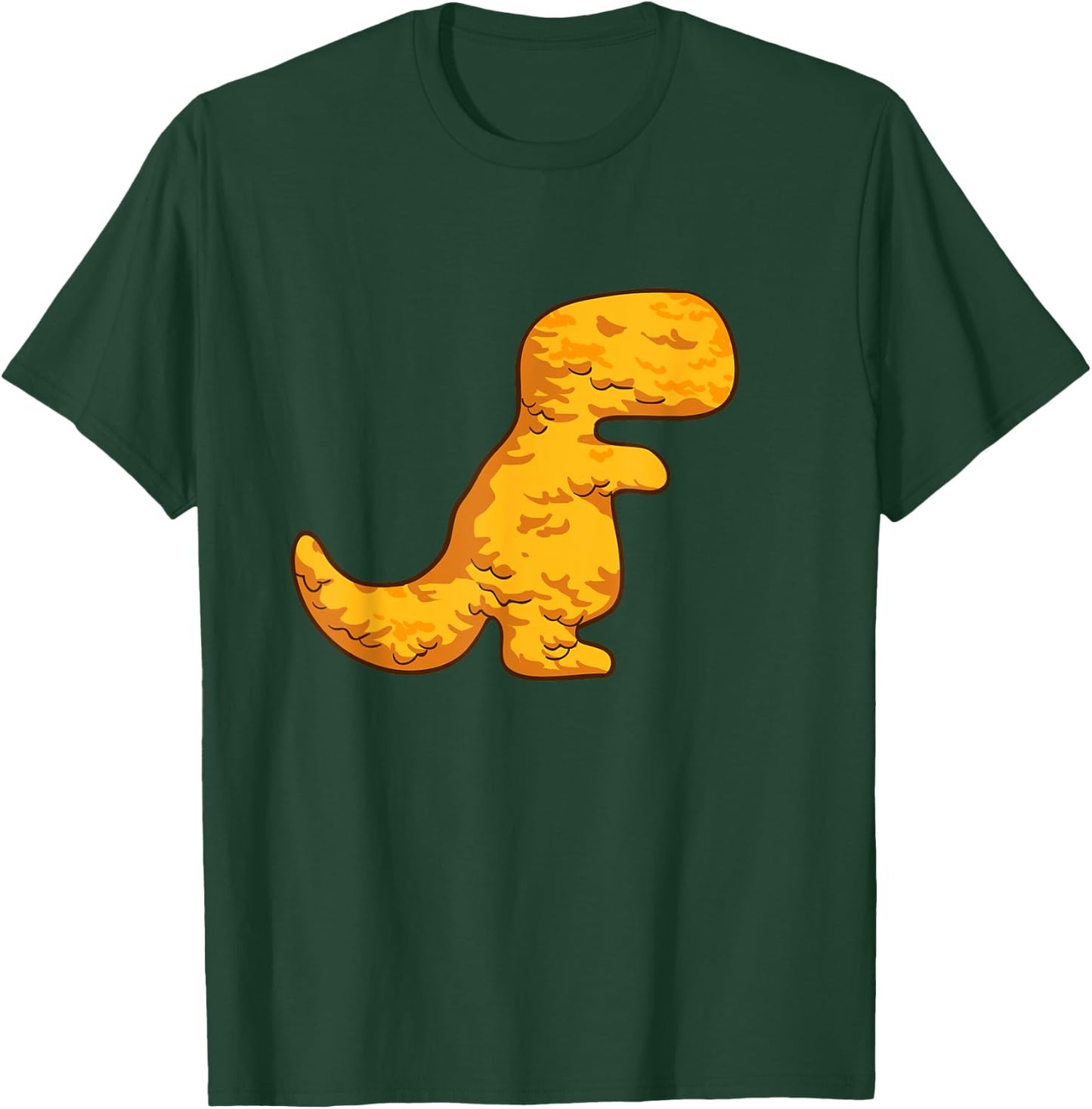 Dino T-Rex Chicken Nugget Pattern Funny Dino Tyrannosaurus T-Shirt - T-Shirt | Forest