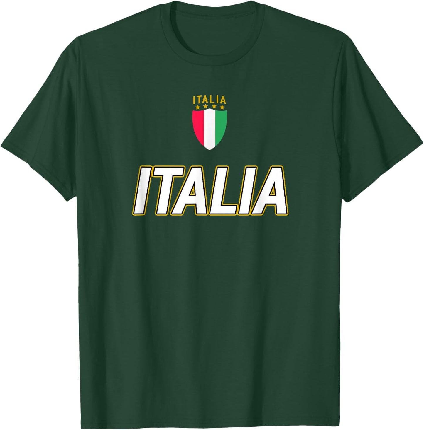Italia Design, Italian Soccer Jersey Style, Italy Pride T-Shirt - T-Shirt | Forest