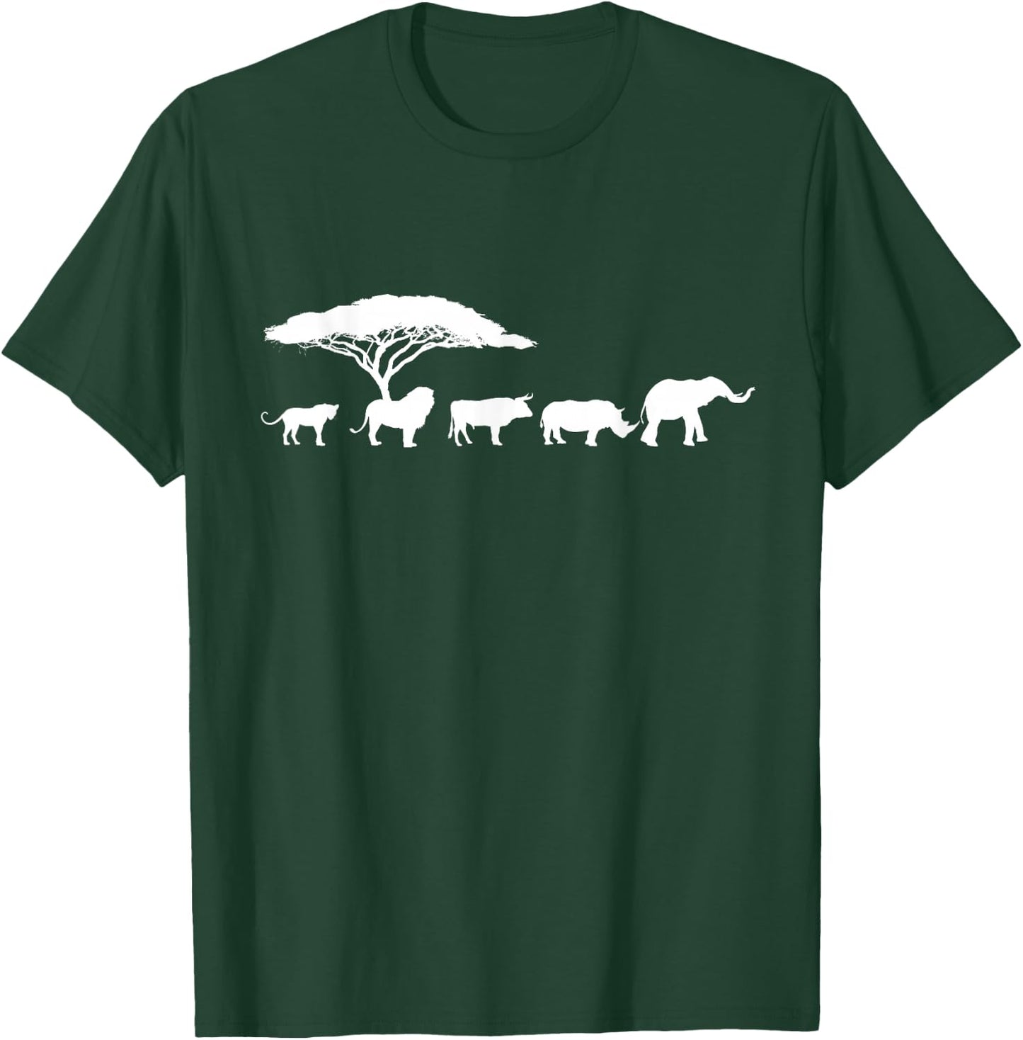 Africa The Big Five Animals | Kids Toddler BIG 5 T-Shirt - T-Shirt | Forest