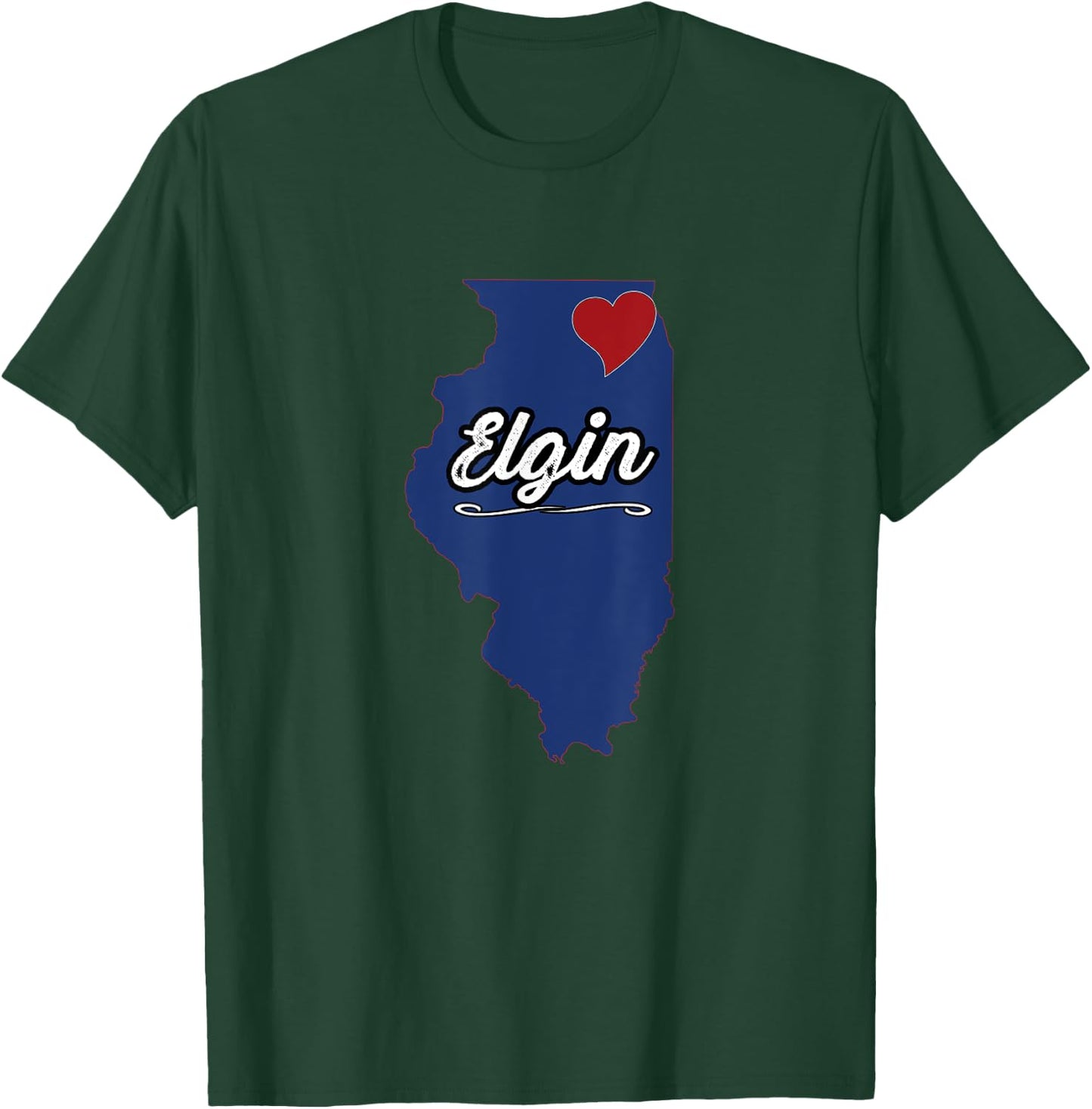 City of ELGIN Illinois | IL Town - Novelty Merch Gift T-Shirt - T-Shirt | Forest