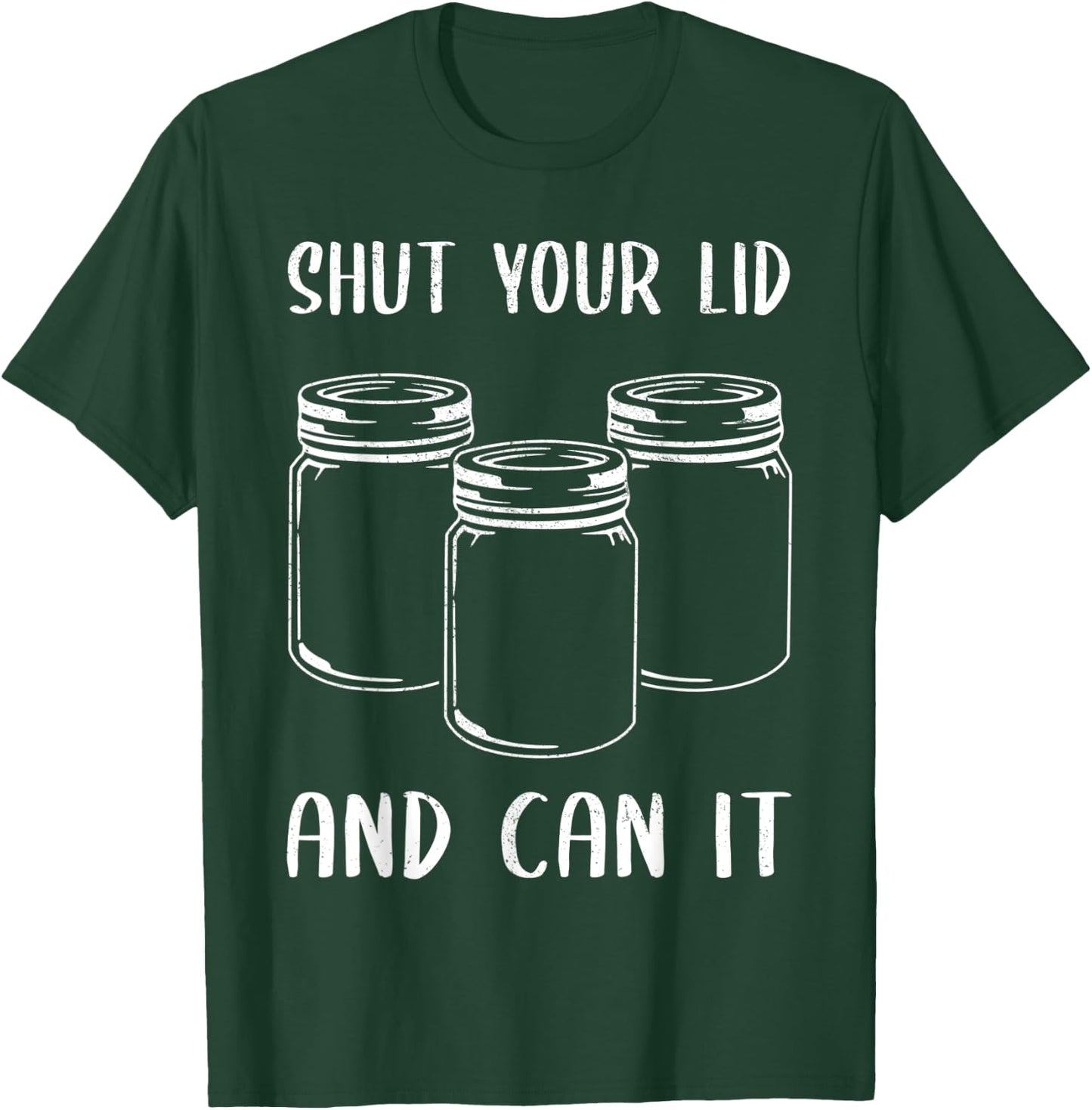 Funny Canning Gift Women Cool Canning Season Can Lid T-Shirt - T-Shirt | Forest
