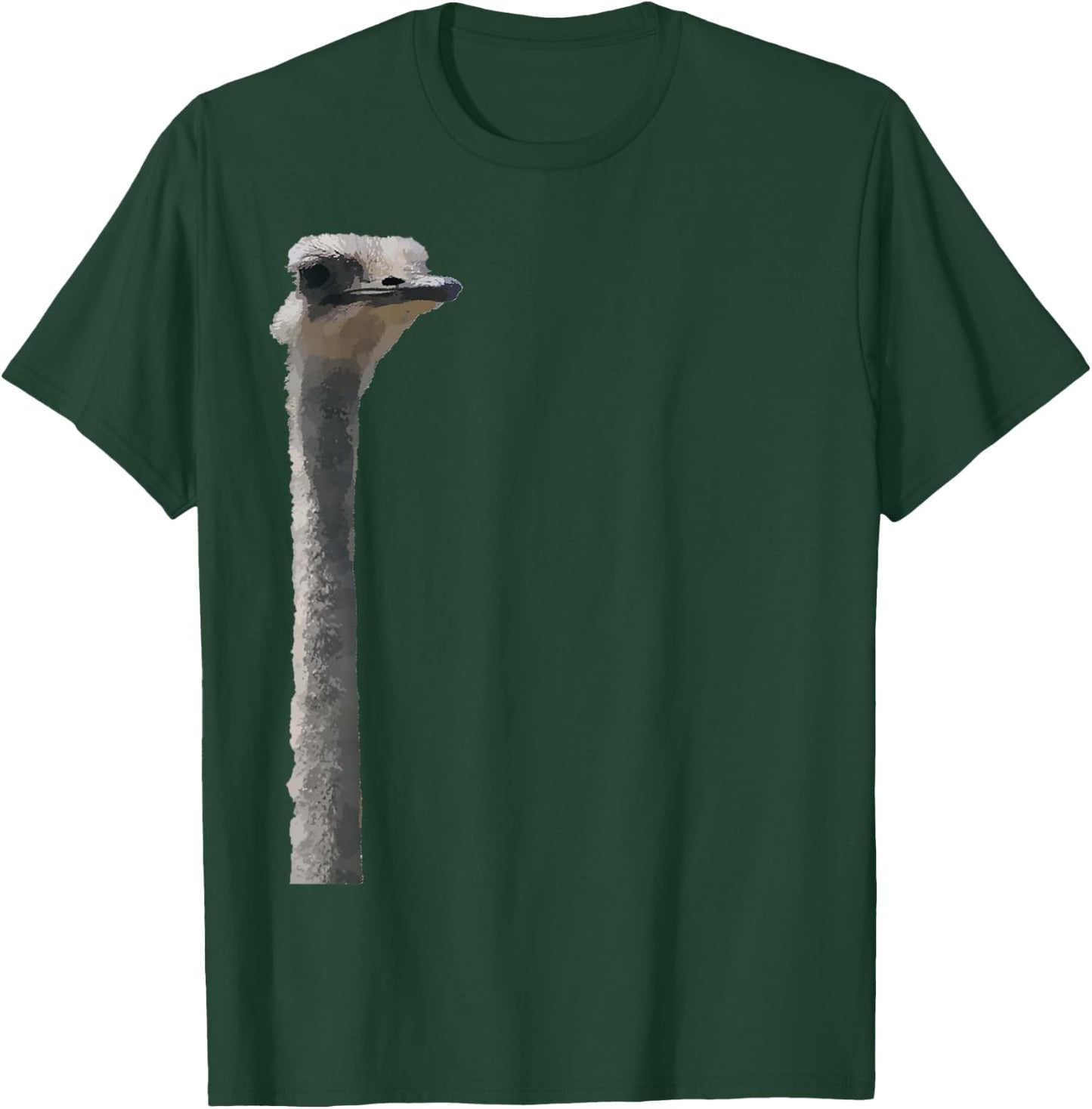 Mister Big Neck Ostrich T-Shirt - T-Shirt | Forest