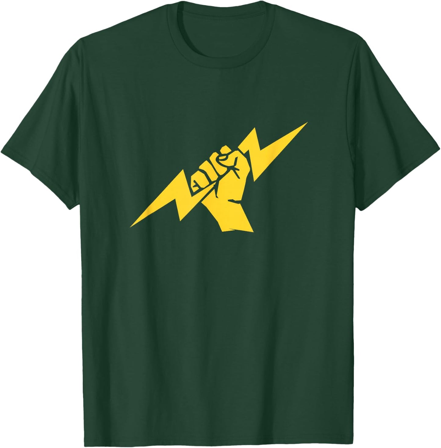 Electrician Hand Lightning T-Shirt - T-Shirt | Forest