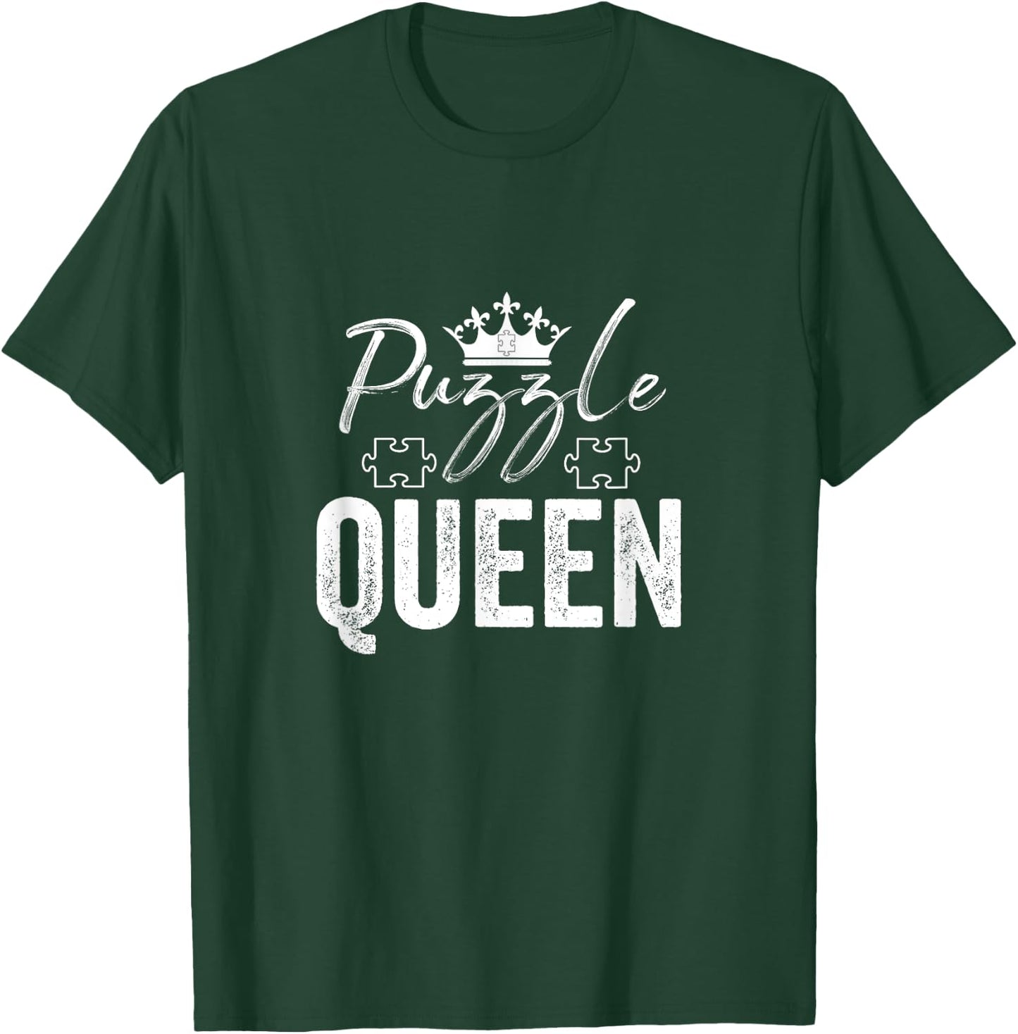 Puzzle Queen Puzzles Lover Mother's Day Mom Girlfriend Gift T-Shirt - T-Shirt | Forest