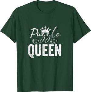 Puzzle Queen Puzzles Lover Mother's Day Mom Girlfriend Gift T-Shirt - T-Shirt | Forest