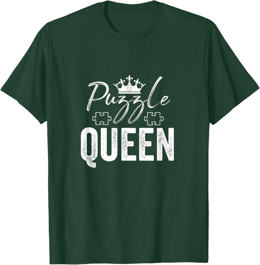 Puzzle Queen Puzzles Lover Mother's Day Mom Girlfriend Gift T-Shirt - T-Shirt | Forest