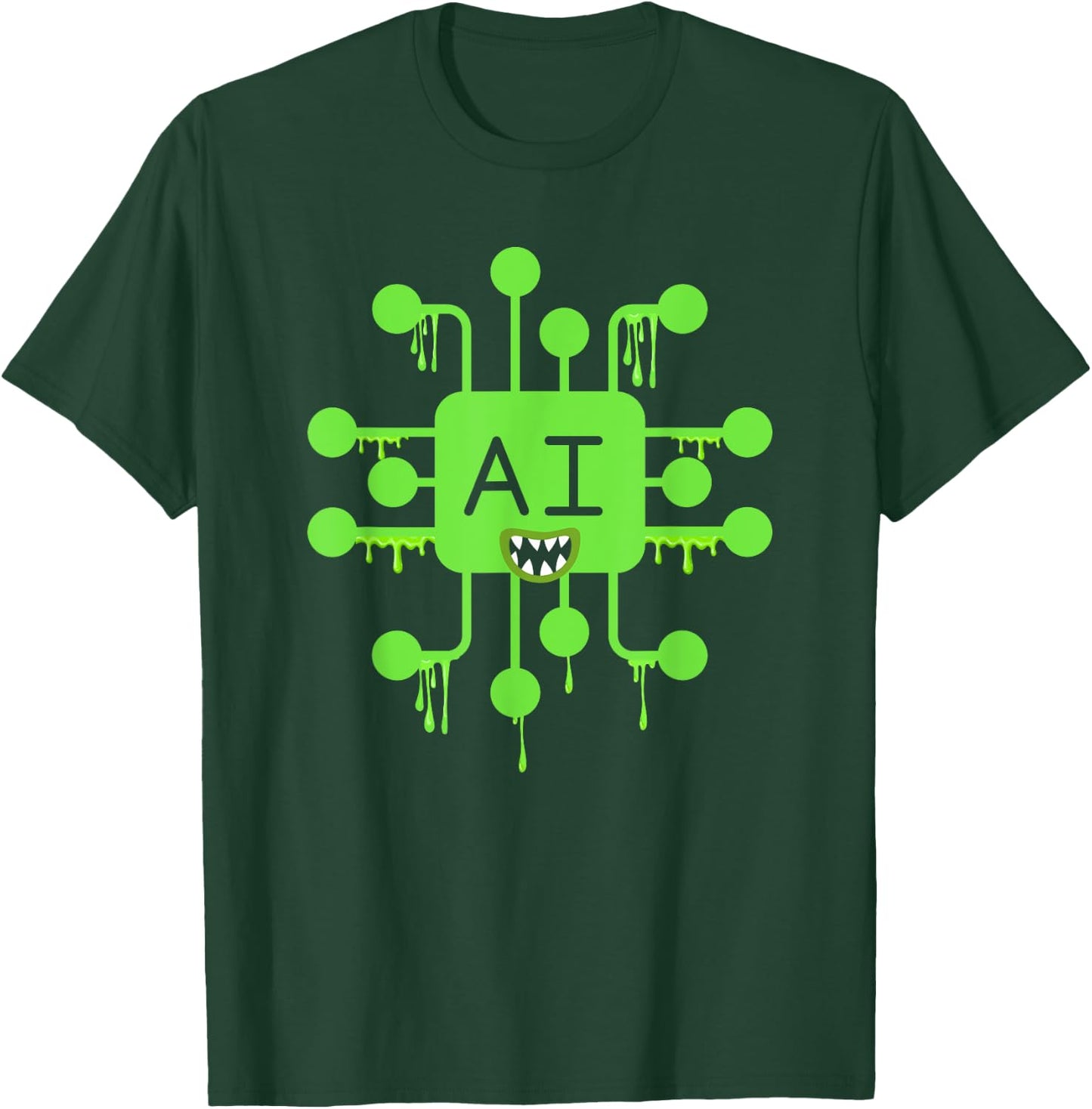 AI Monster of The Year - Artificial Intelligence Halloween T-Shirt - T-Shirt | Forest